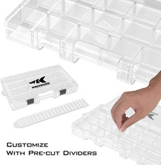 Standard Tackle Utility Box Tackle Box Organizer, Clear Plastic Fishing Storage