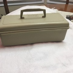SEARS vintage Plastic Fishing Tackle Box — 11”x5”x5”