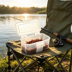 Breathable Fishing Live Baits Box Light Weight Plastic Baits Holder