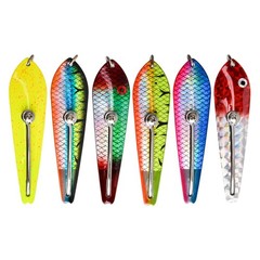 Fishing Spoon Lure 90mm 100mm Stainless Steel Trolling Jig for Spanish Mackerel