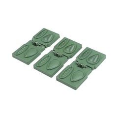 Green PP Fishing Bait For For mold Press 3pcs 48x40x17mm for DIY Bait Kits