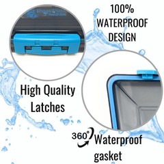 4 PCS Ultimate Waterproof Tackle Box Trays Removable Dividers 3Clip 3600