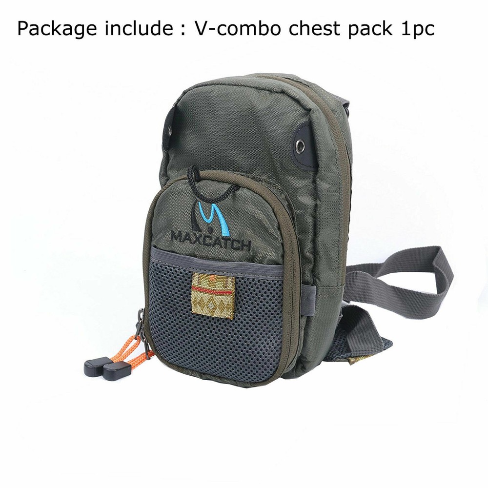 V-comp Fly Fishing Chest Bag Lightweight Chest Pack Outdoor Sports Pack