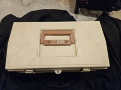 Vintage Plano 757 Fishing Tackle Box Top Storage With 4 Drawers Made In USA NICE