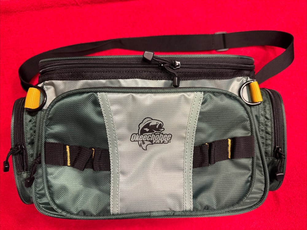 Okeechobee Fats Soft-Sided Fishing Tackle Bag with 2 Medium Lure Boxes,Polyester