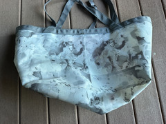 Simms Dry Creek Simple Tote 50L Cloud Camo Grey Water Resistant Gear Bag NWT