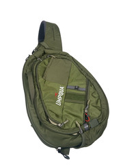 UMPQUA Steamboat Fly Fishing Sling Pack Adjustable Shoulder Bag Olive Green Fish