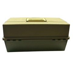 Vintage Plano 6300 Two-Tone Green Plastic 3 Tray Tackle Box