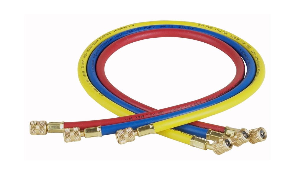 Robinair (30036) 1/4″ Standard Hoses with Standard Fittings Set – 36″, Set of…