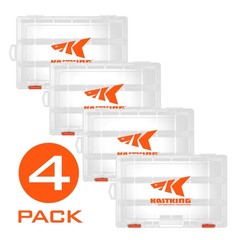 KastKing Tackle Box 2 / 4 Packs Tackle Trays Plastic Storage Box for Fishing US