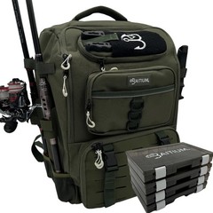 Baitium Fishing Backpack, Tackle Bag With Rod Holders, 40L X-Large, Green