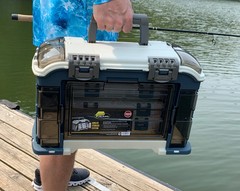 Plano 3700 Angled Tackle System Blue Silver