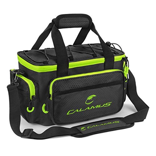Fishing Tackle Bags – Saltwater or A：Green(without trays)-14.3*9*7.5 inches