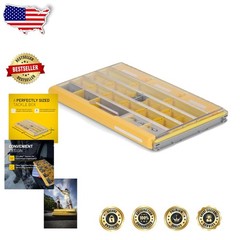 EDGE Tackle Box: Waterproof, Airtight, Lockable Terminal Tray Organizer