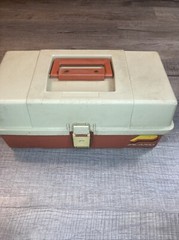 Plano Model 5520 Fishing Tackle Box 2 Tray Gear Bait Storage Carrying Case VTG