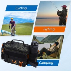 Fishing Tackle Bags with Tackle Box,Waterproof,Padded Shoulder Strap,Gear Storag