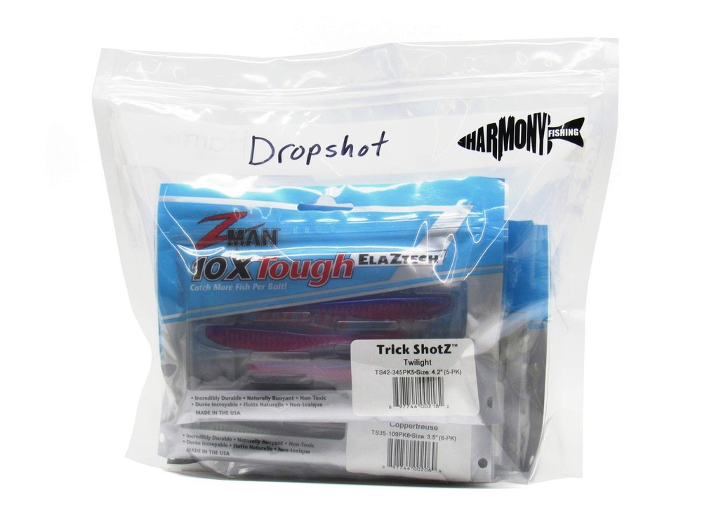 Harmony Fishing Bait Bags (10 Pack) – Durable Clear Storage Bag Organizers fo…