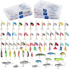 Versatile Fishing Tackle Bag with 60 Lure Kit – Ideal for All Fishing Adventures