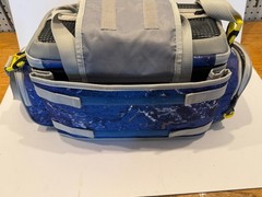 Flambeau 4007 Pro-Angler Zerust Tackle Bag Kinetic Blue w/ 3 Utility Boxes