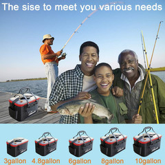 Fishing Bucket,Foldable Fish Bucket, Multi-Functional EVA Fishing Bag for Outdoo