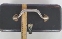 Vintage My Buddy Metal Fishing Tackle Box 2 Trays Gray