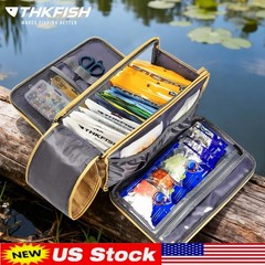 Soft Plastic Bait Storage Water Resistant Clear Sleeves Tackle Bag for Lure Hook
