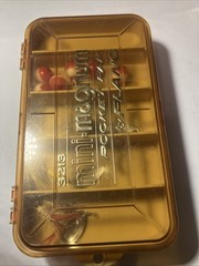 Vintage Plano 3213 Mini-Magnum Pocket Pak Tackle box W Tackle 21 Pieces See