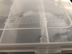 New Flambeau Fisherman Series Tackle Box Storage w/Latch Organizer Stowaway, EXC