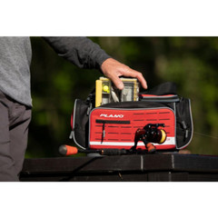 Plano PLABW460 3600 Weekend Series DLX Softsider Polyester Tackle Case Red Black