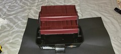 FLAMBEAU Maroon and Black Tray-Hip Roof Tackle Box B50