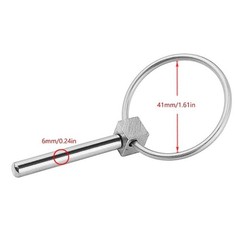 1/2Pcs Round Safety Pin Tractor Linch Pin Clip Retaining Clip Fasteners