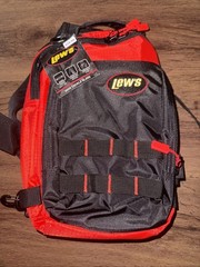 Lew’s 3600 Tackle Sling Fishing Backpack Shoulder Bag Black/Red New with Tags