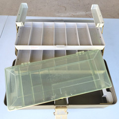 Vintage Plano 1500 Tackle Box with Removable Clear Tray