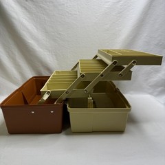 Vintage Plano Tackle Box Model 6303 w/ 3 Tier Fold Out Tray Fishing Made in USA