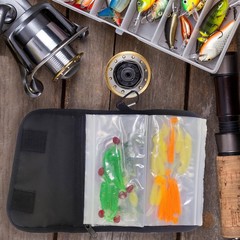 Fishing Tackle Organizer Case Soft Bait Binder
