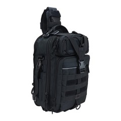Osage River Deluxe Tackle Sling Fishing Bag Rod Holder, Lightweight 12″ Black