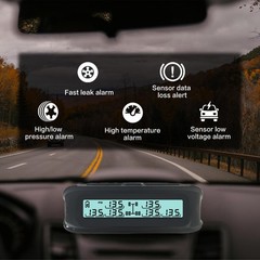 Tire Pressure Monitoring System with 6 Sensor, (0-188PSI) Ty6,Type-C and Sola…