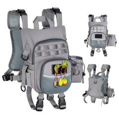 Fly Fishing Chest Pack for Men Women with Compartments Sturdy Lightweight