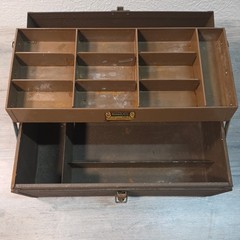 vintage Kennedy Kits tackle box T-15 USA fishing tool box Bown 1 tier