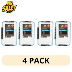 4 Pack Plano Guide Series 3600 Waterproof Stowaway Tackle Box Clear