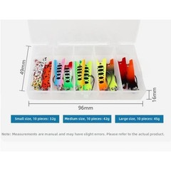 Zinc Alloy Spoon Lure 10pcs 9.6cm for Trout Carp For freshwater Angling