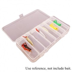 Double Side 14 Compartments Fishing Lure Box, Multi-function Fishing Tackle Box