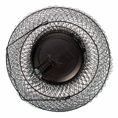 15 in x 21 inCollapsible Floating Wire Fishing Basket with Trap Doors and Handle