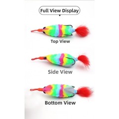 Topwater For Bass Lure Frog Style Hollow Body Soft Plastic Silicone 7cm