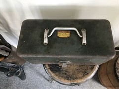 Vintage Walton Grip-Loc Metal Fishing Tackle Box Union illinois