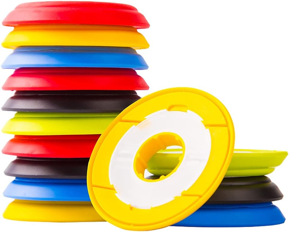 10 Pcs 60Mm Silicone Fishing Line Storage Holders Fishing String Spools Fishing