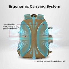Piscifun Fishing Tackle Backpack, Rod & Gear Holder, Standard, Khaki