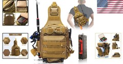 Ergonomic Fishing Tackle Backpack with Utility Pockets – Ideal for Men & Women