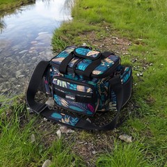 Fishing Tackle Bag with 3pcs 3600 Green Tackle Boxes,600D Water-Resistant Sof…