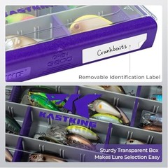 HyperSeal Waterproof Tackle Box, 3600 and 3700 Tackle 3600(2 Pack) Purple
